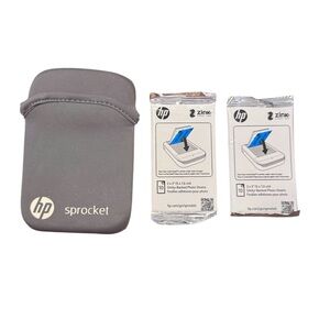 HP Sprocket Portable Printer in White and Gold